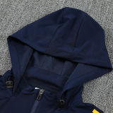2026 Boca Sapphire Blue Windbreaker Jacket  黄三边（A Set）