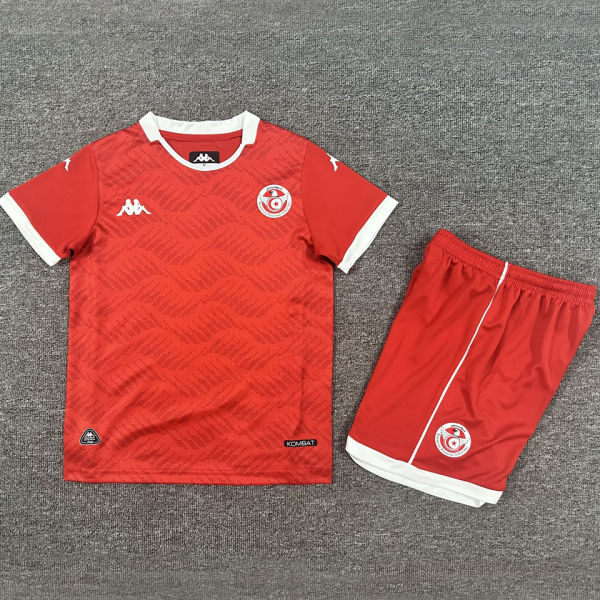 2026/27 Tunisia Home Red Kids Soccer Jersey
