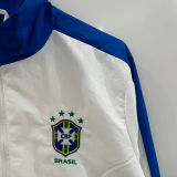 2026 Brazil White Retro Windbreaker
