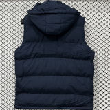 2026/27 AD Royal Blue Cotton Vest Jacket J5501 宝蓝色带帽