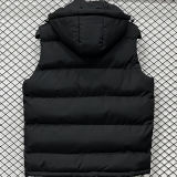 2026/27 AD Black Cotton Vest Jacket J5501 黑色带帽
