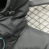 2026/27 AD Black Cotton Vest Jacket J5501 黑色带帽