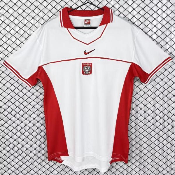 1997 Poland Home White Retro Soccer Jersey