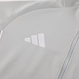 2026 Ad~ Grey Jacket Tracksuit