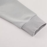2026 Ad~ Grey Jacket Tracksuit