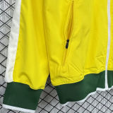 2010/2011 Brazil Home Yellow Retro Windbreaker