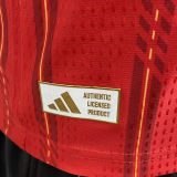 2026/27 Spain Home Red Player Version Long Sleeve Soccer Jersey