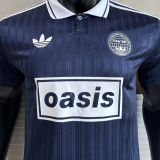 2025/26 AD x oasis #25 Royal Blue Retro Style Player Version Soccer Jersey (Have No.25 带号码）