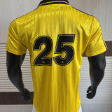 2025/26 AD x oasis #25 Yellow Retro Style Player Version Soccer Jersey (Have No.25 带号码）