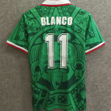 1998 Mexico Home Retro  Soccer Jersey