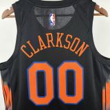 2026 NY Knicks CLARKSON #00 Black NBA Jersey