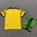 2026/27 Jamaica Home Yelloow And Green Kids Soccer Jersey