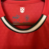 2025/26 Portugal Home Kids Long Sleeve Soccer Jersey 长袖童装