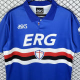 1993/1994 Sampdoria Home Retro Soccer Jersey