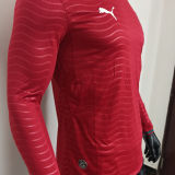 2026/27 Portugal Home Red Player Version Long Sleeve Soccer Jersey