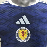 2026/27 Scotland Home Blue Player Version Soccer Jersey