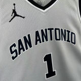 2026 Spurs WEMBANYAMA #1 Grey NBA Jerseys