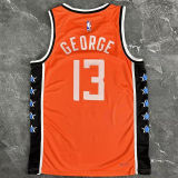 2026 Clippers GEORGE #13 Orange City version NBA Jerseys
