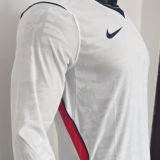 2026/27 England Home White Player Version Long Sleeve Soccer Jersey
