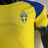2026/27 Sweden Home Yellow Player Version Soccer Jersey