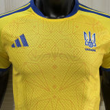 2026/27 Ukraine Home Yellow Player Version Soccer Jersey