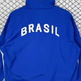 1998 Brazil Home Blue Retro Windbreaker