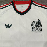 2026/27 Mexico Away White Fans Long Sleeve Soccer Jersey