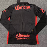 2025/26 Deportivo Toluca Third Black Long Sleeve Soccer Jersey 托卢卡 带星