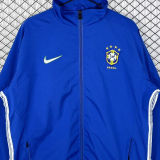 1998 Brazil Home Blue Retro Windbreaker