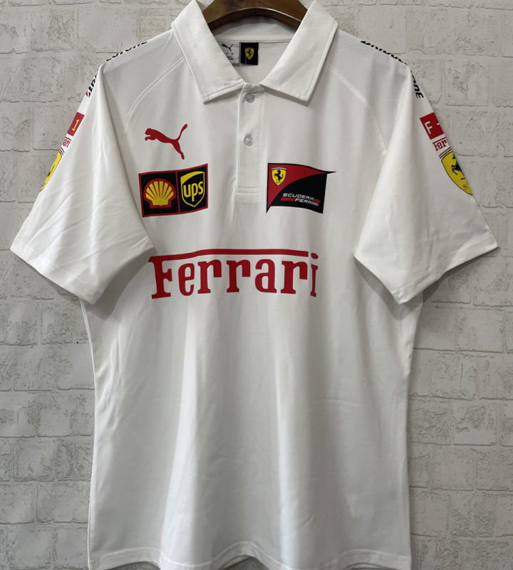 2026 Ferrari White F1 POLO Team T-Shirt