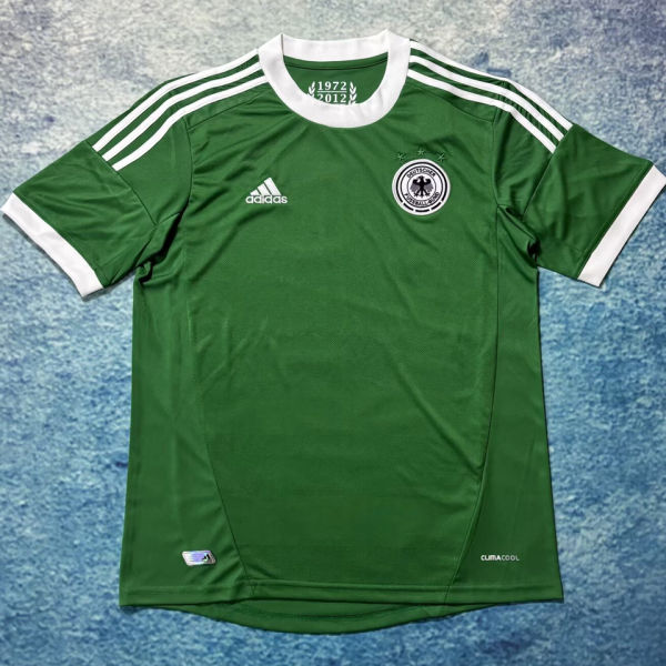 2012 Germany Away Green Retro Soccer Jersey