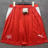 2026/27 Switzerland Home Red Fans Shorts Pants