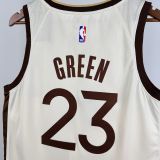 2026/27 Warriors GREEN #23 Beige City version NBA Jerseys