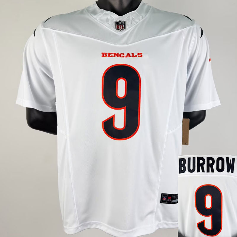 BURROW #9 Men's Cincinnati Bengals NFL Jersey