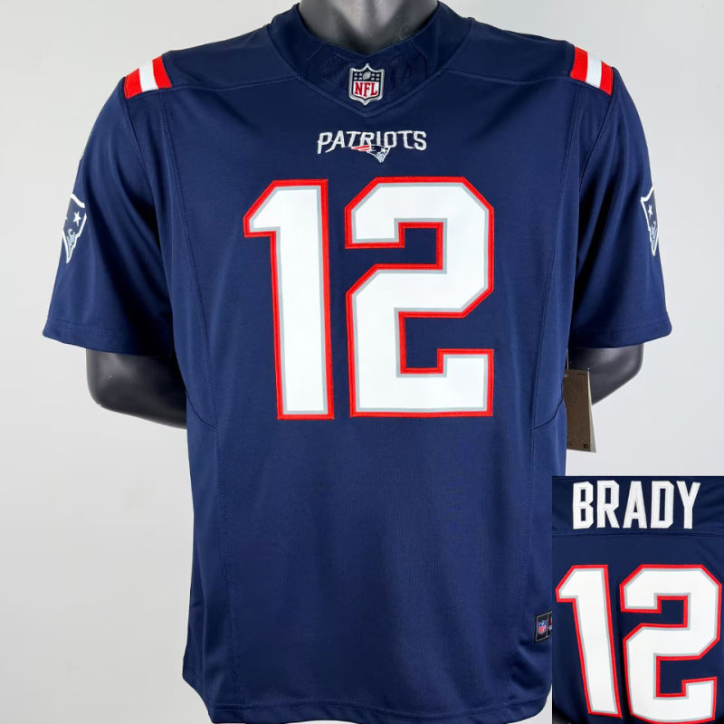 BRADY #12 Men's New England Patriots NFL Jersey