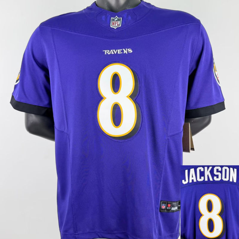JACKSON #8 Men's Baltimore Ravens NFL Jersey