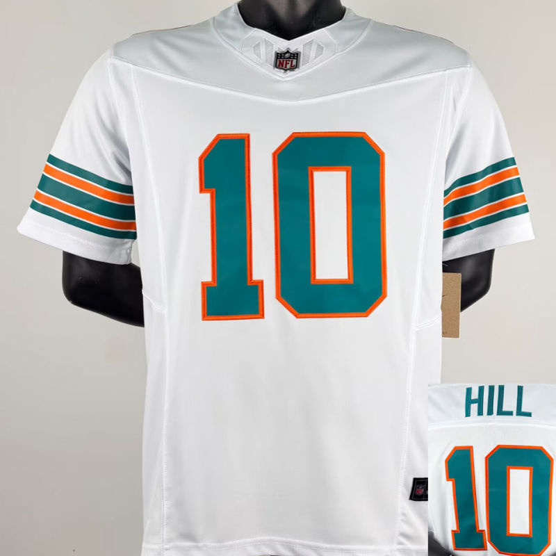 HILL #10 Men's Miami Dolphins NFL Jersey