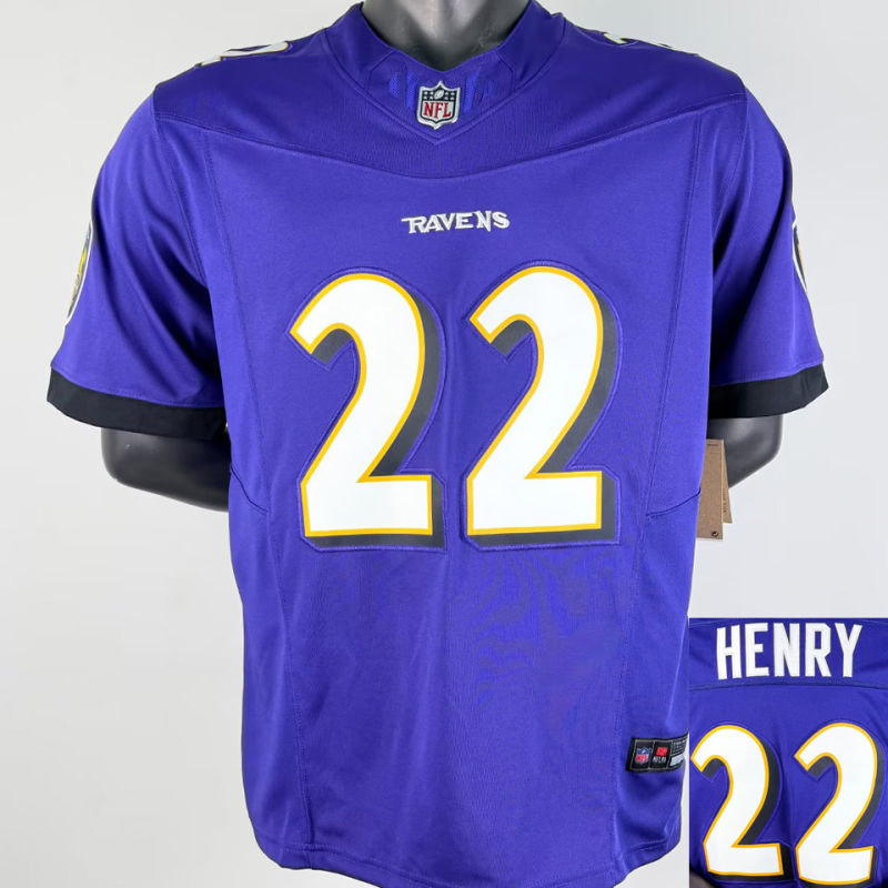 HENRY #22 Men's Baltimore Ravens NFL Jersey