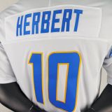 HERBERT #10 Men's Los Angeles Chargers NFL Jersey 闪电