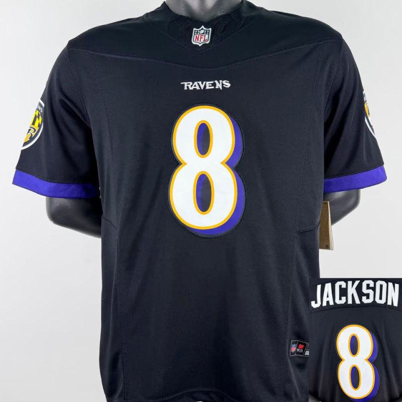 JACKSON #8 Men's Baltimore Ravens NFL Jersey