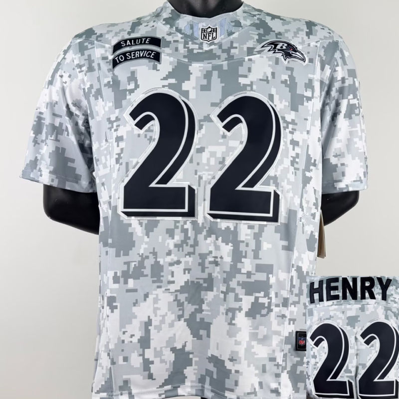 HENRY #22 Men's Baltimore Ravens NFL Jersey