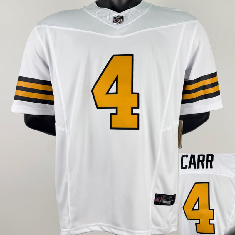 CARR #4 Men's New Orleans Saints NFL Jersey