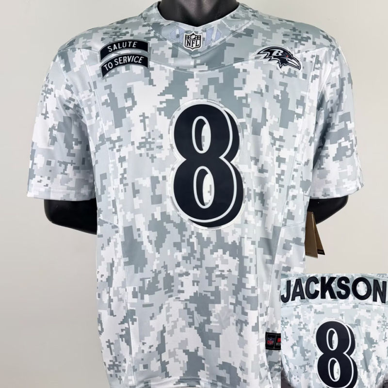 JACKSON #8 Men's Baltimore Ravens NFL Jersey