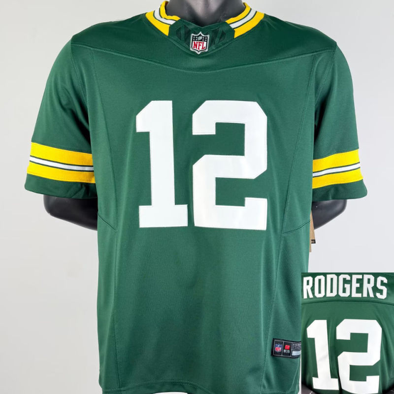 RODGERS #12 Men's Green Bay Packers NFL Jersey