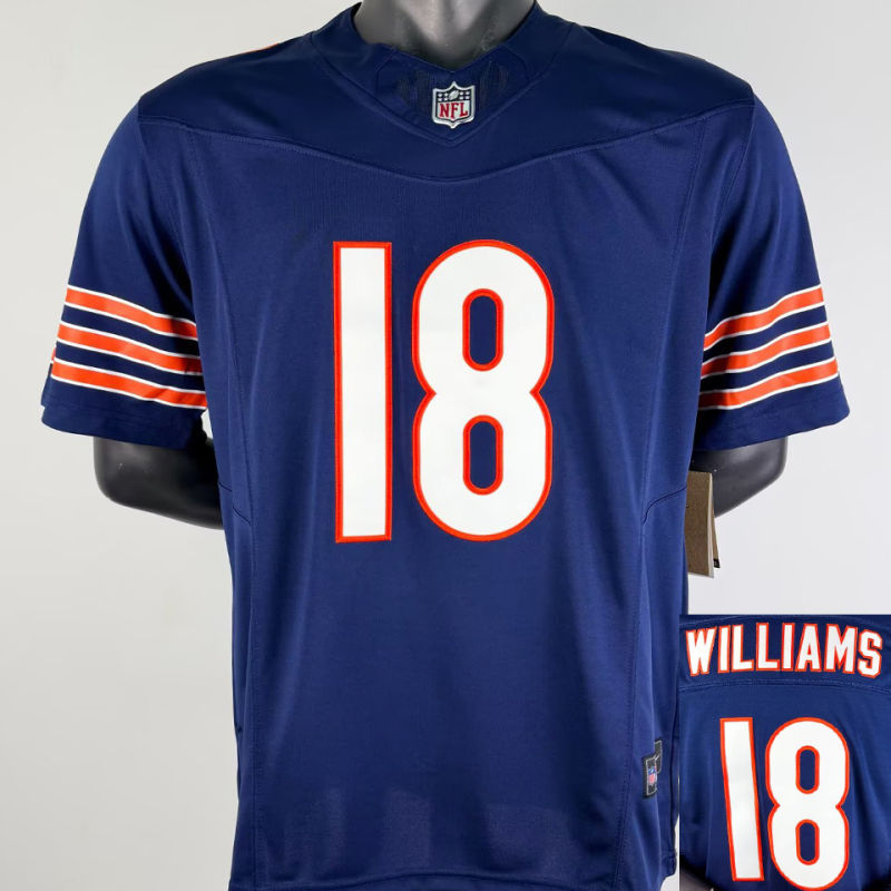 WILLIAMS #18 Men's Chicago Bears NFL Jersey