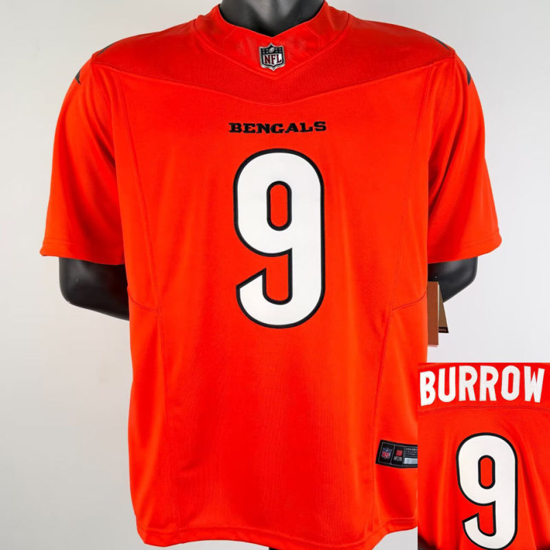 BURROW #9 Men's Cincinnati Bengals NFL Jersey