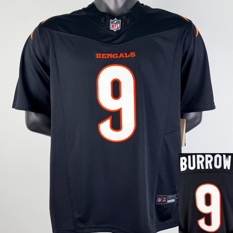 BURROW #9 Men's Cincinnati Bengals NFL Jersey
