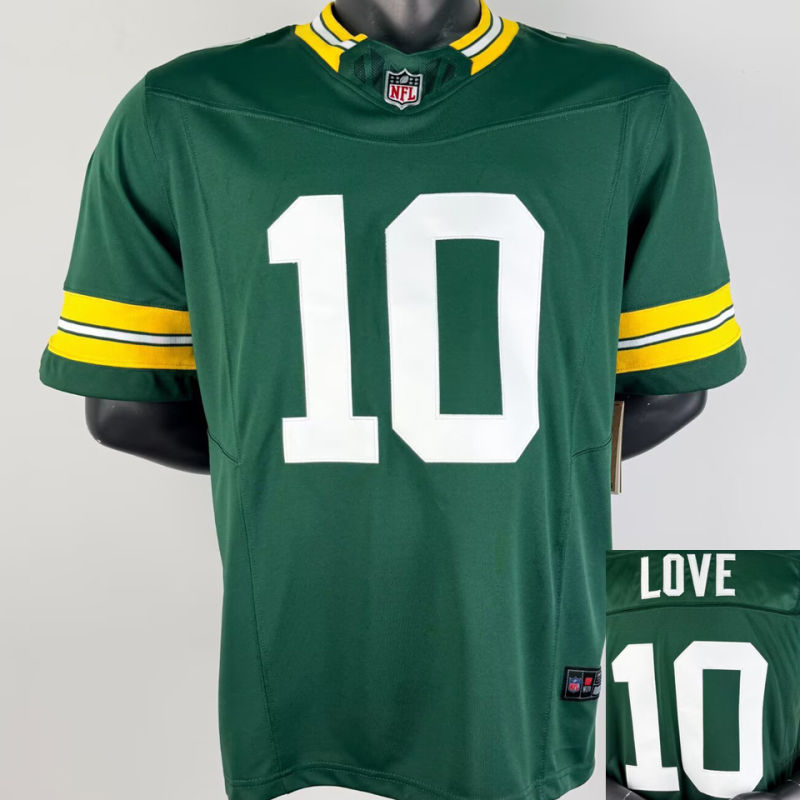 LOVE #10 Men's Green Bay Packers NFL Jersey