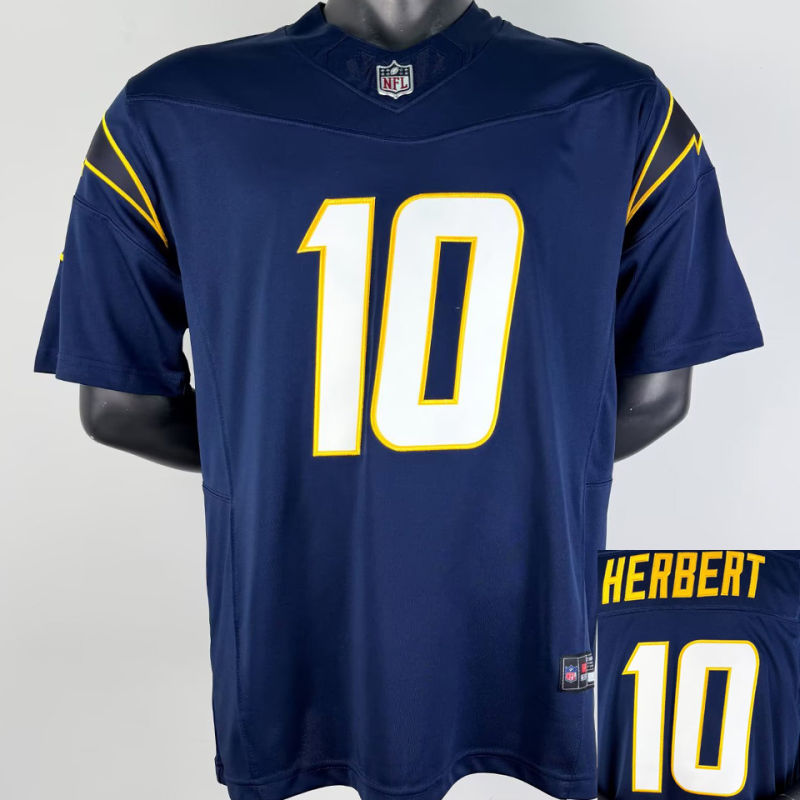HERBERT #10 Men's Los Angeles Chargers NFL Jersey