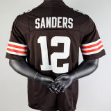 SANDERS #12 Men's Cleveland Browns NFL Jersey 布朗